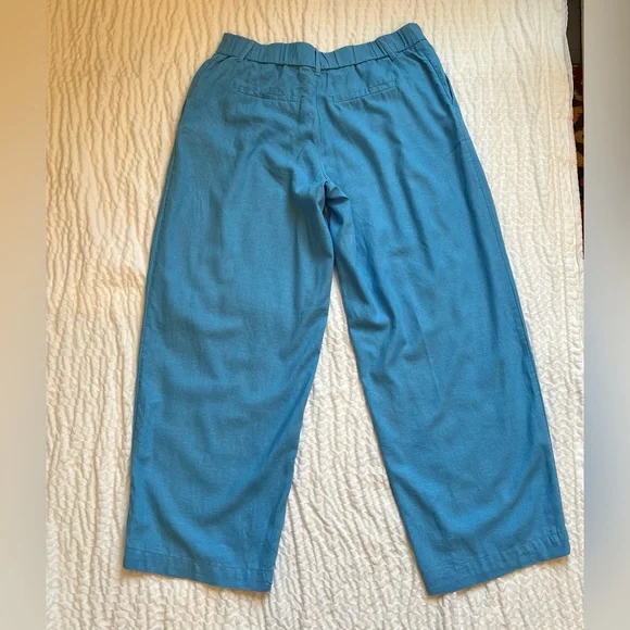 A New Day-Linen Pants- Light Blue- 10 - Picture 9 of 10